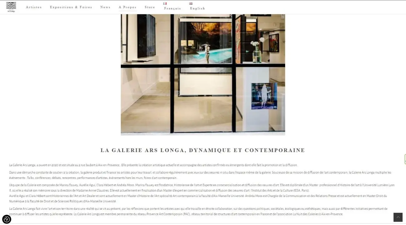 Œuvres Galerie Ars Longa